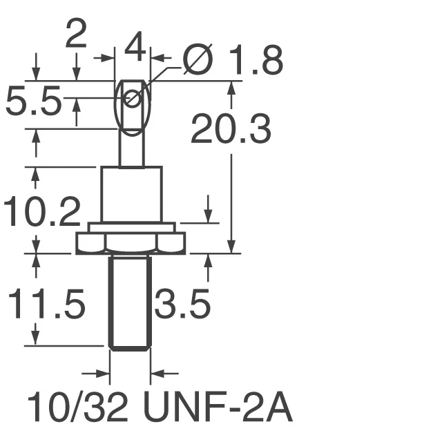 VS-12FR20 Vishay General Semiconductor - Diodes Division  Diodes - Rectifiers - Single